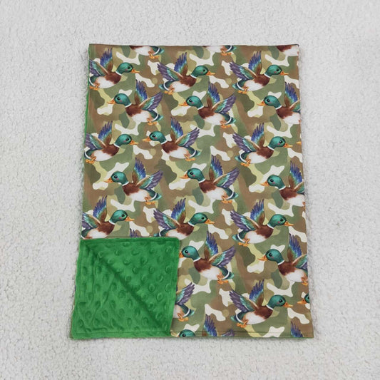 BL0286 Duck Green Camo Baby Hunting Blanket