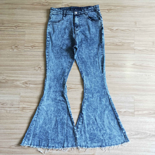 Adult blue danim bell bottom jeans P0011