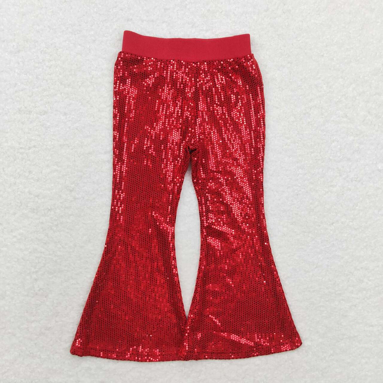 P0497 Red Baby Girls Sequins Pants