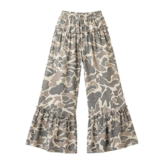 7.6 Preorder Adult Women Khaki Camo Loose Active Pants
