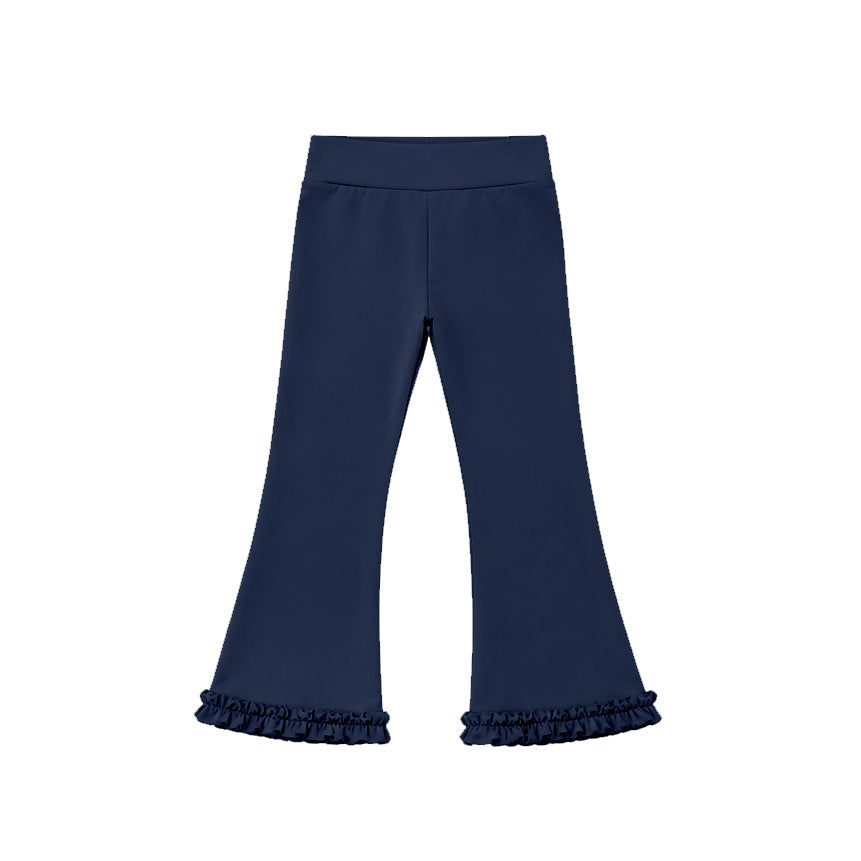7.21 Preorder P1091 Navy Color Girls Yoga Bell Bottom Pants