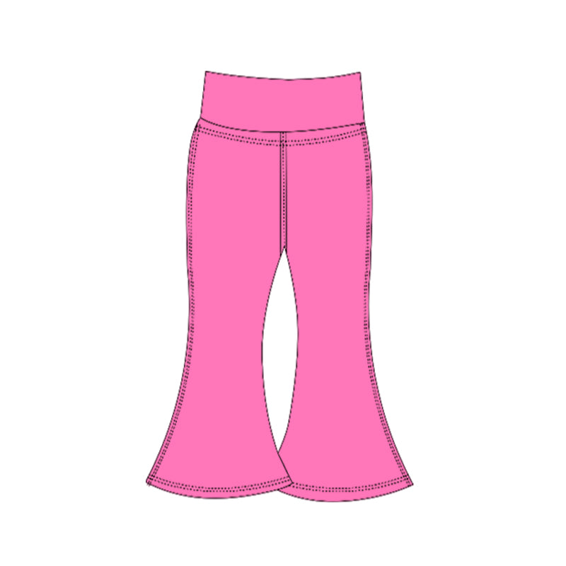 7.29 Preorder Kids Hot Pink Active Bell Bottom Pants