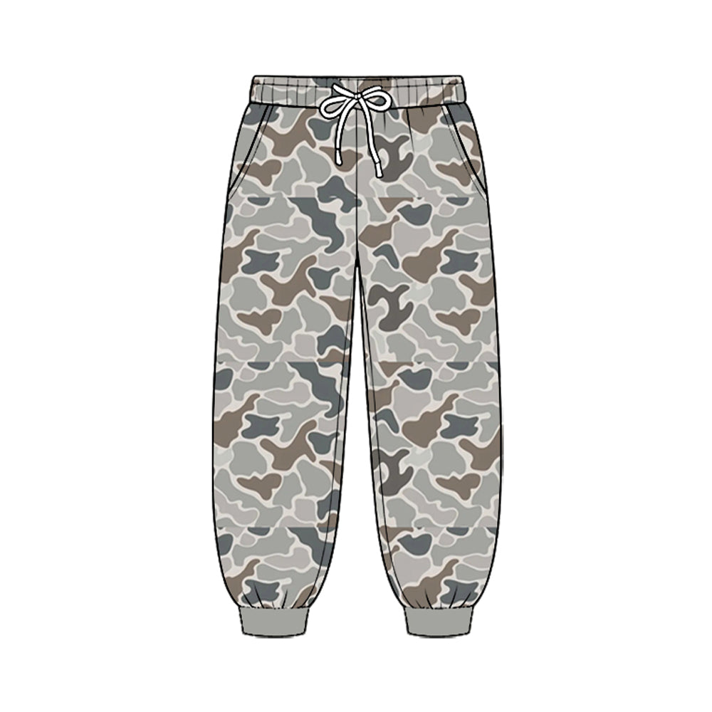 8.25 Preorder Grey Camo Pocket Jogger Pants