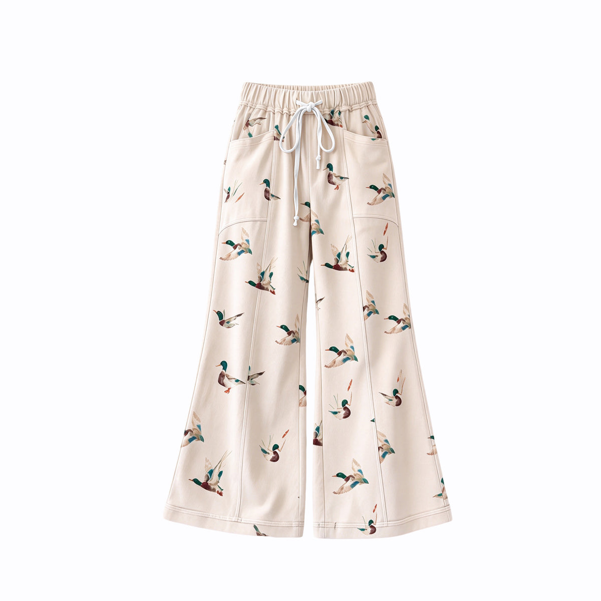10.1 Preorder P1260 Kids Girls Mallard Duck Active Pants With Pocket
