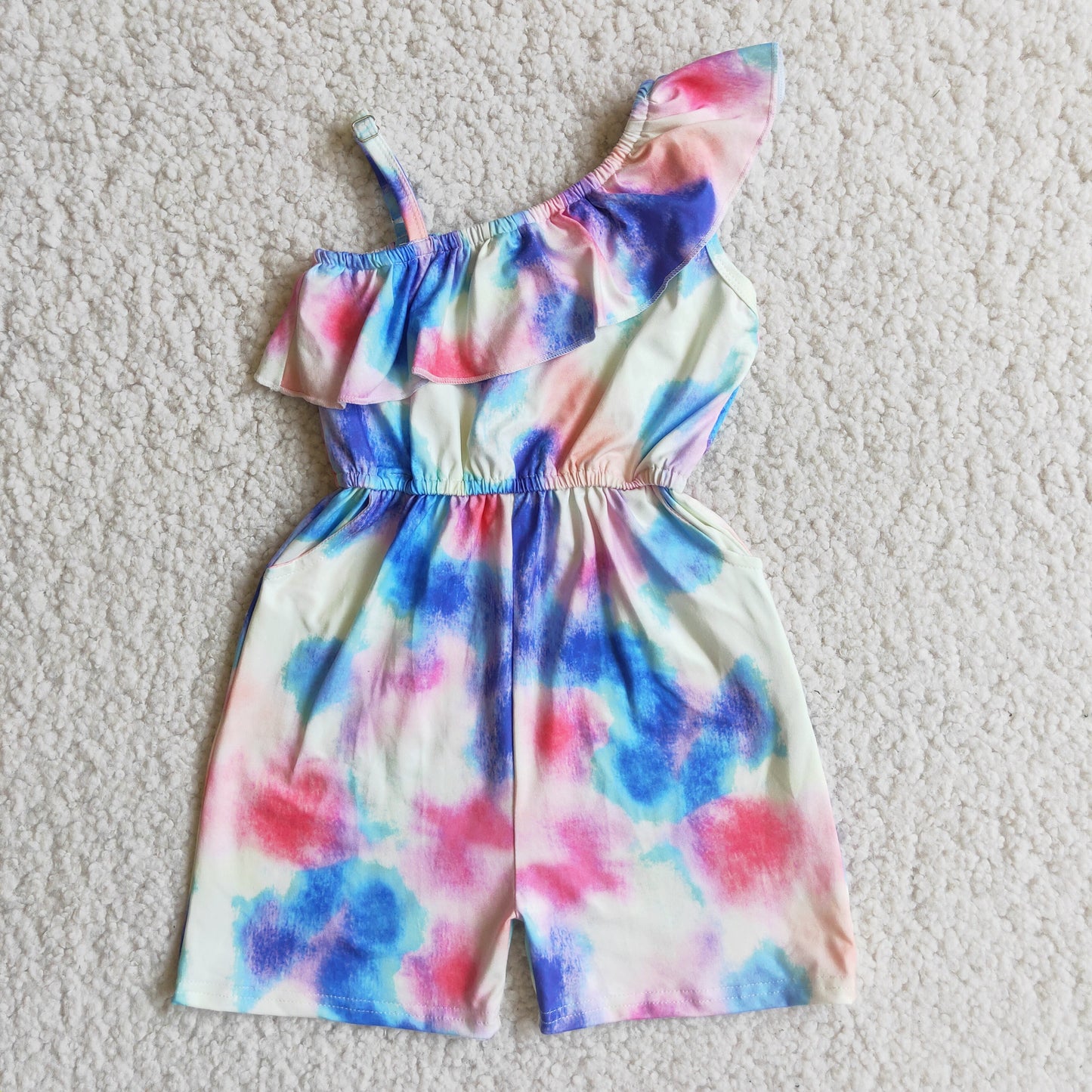 Girls summer tie-dye jumpsuits A4-23
