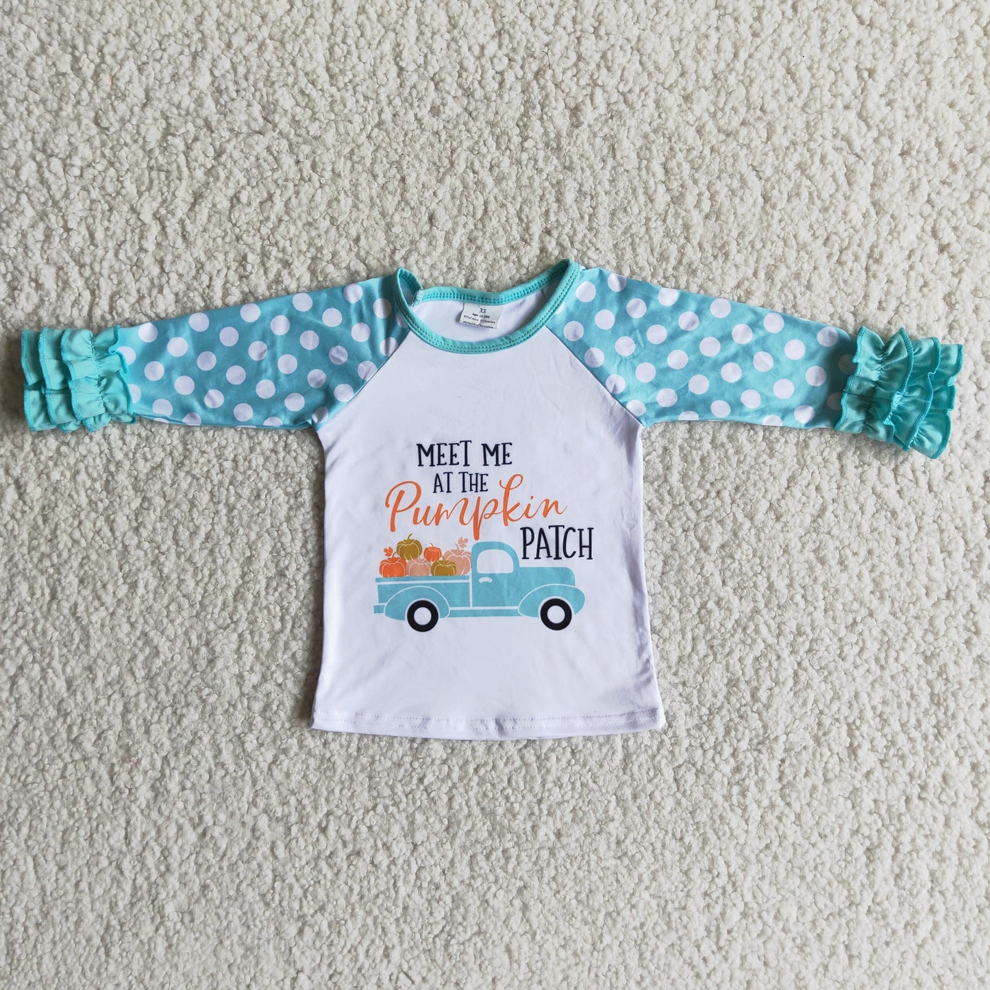(Promotion) Long sleeve girls pumpkin Tee shirts top 6 B2-36