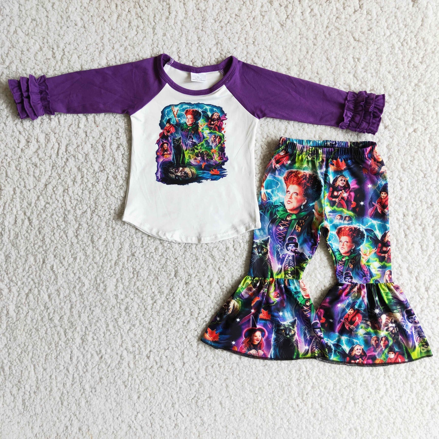 Long sleeve bell bottom pants Halloween outfits 6 B5-19