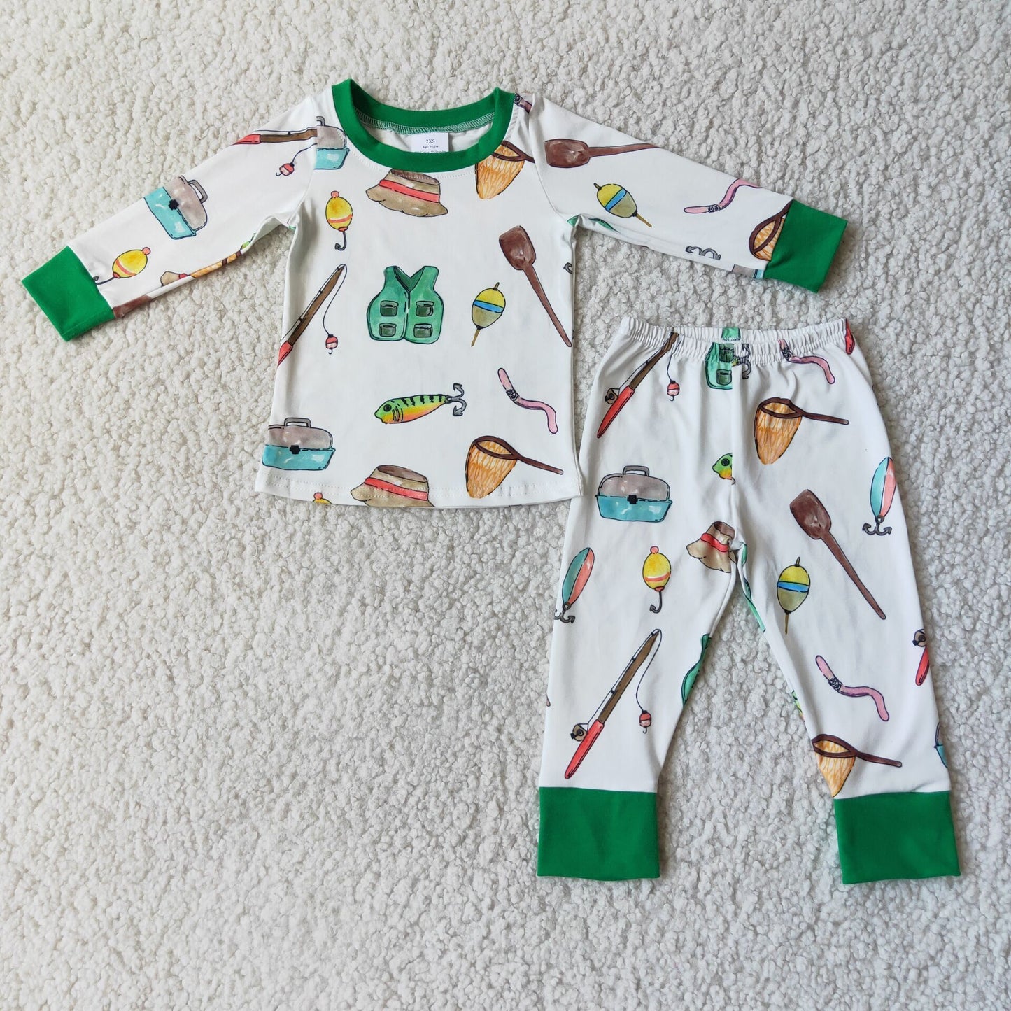 (Promotion)Boys long sleeved pajamas 6 C6-18