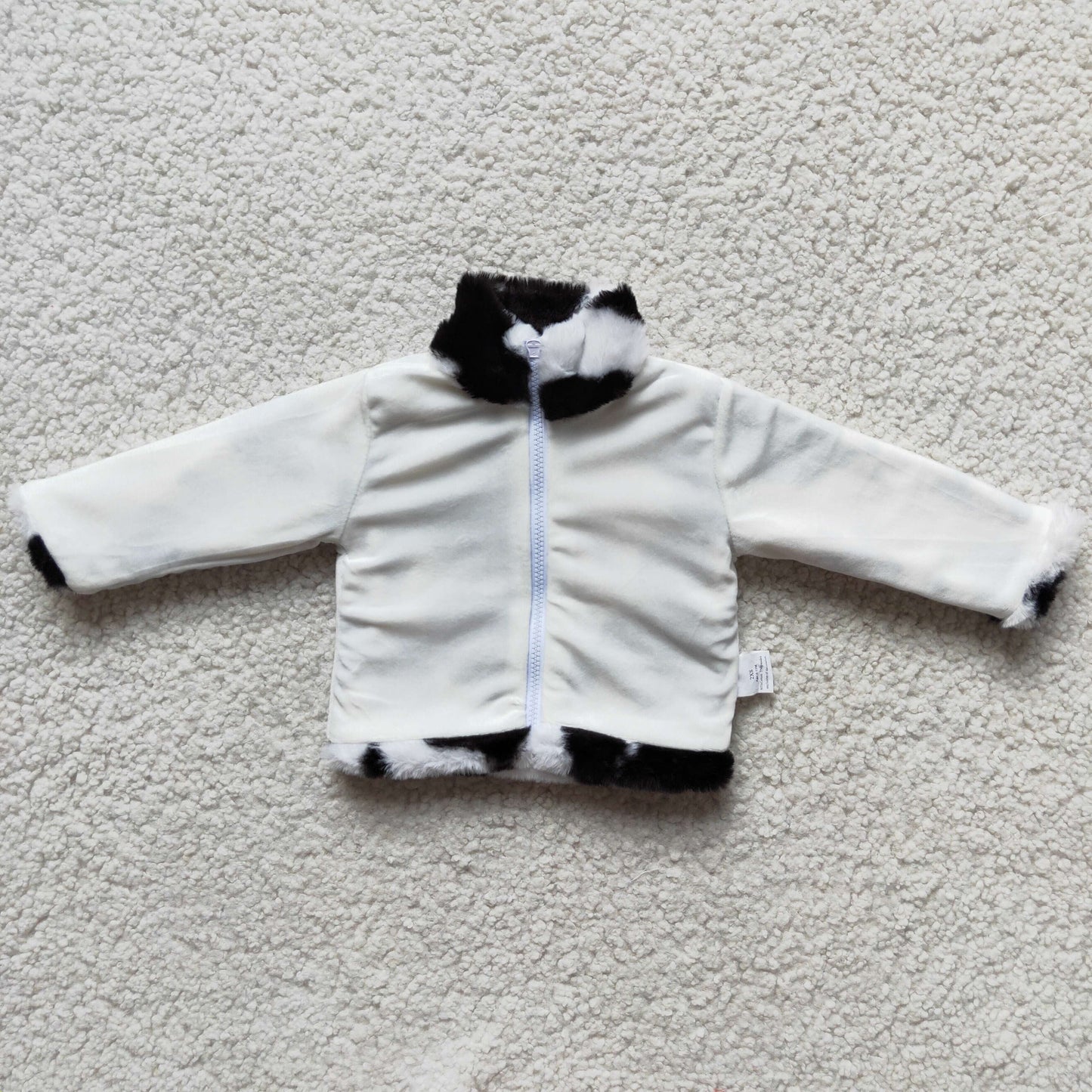 Long sleeve zipper cardigan thick fabric winter pullover top 6 B0-19