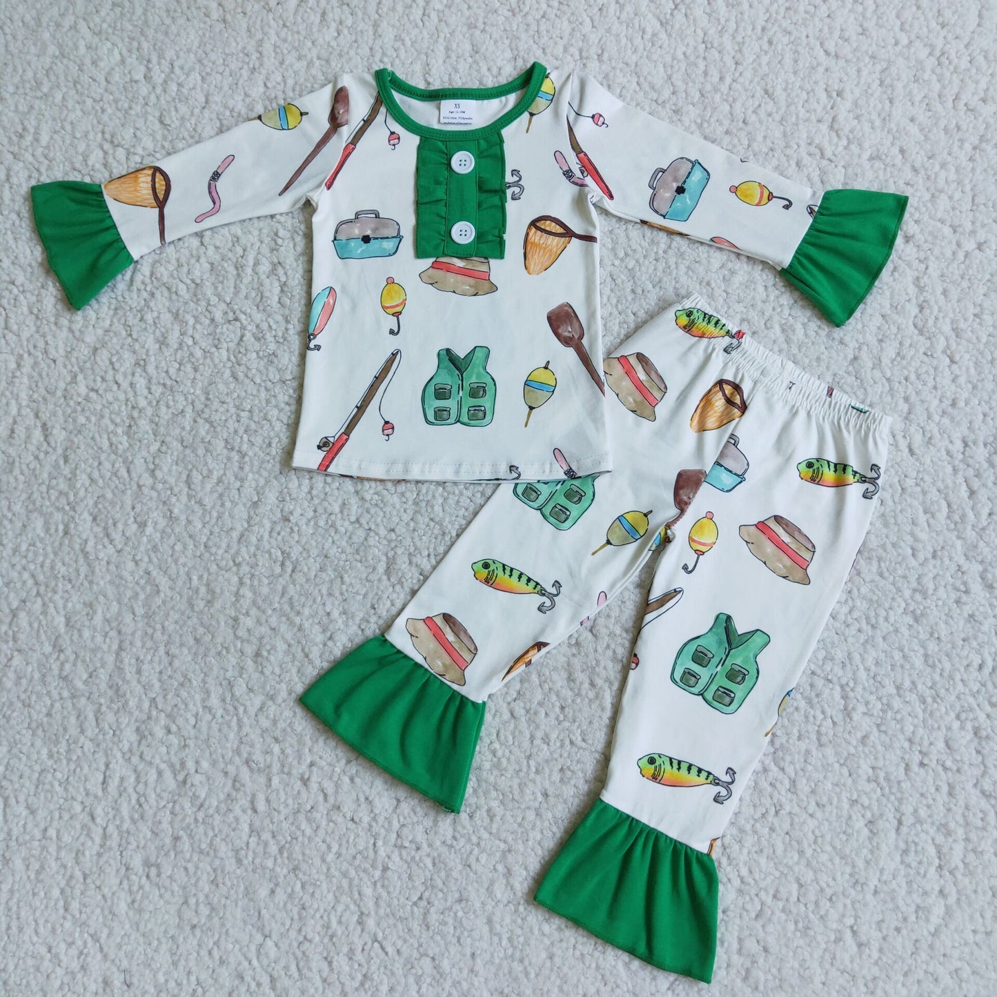 (Promotion)Girls long sleeved pajamas 6 A3-11