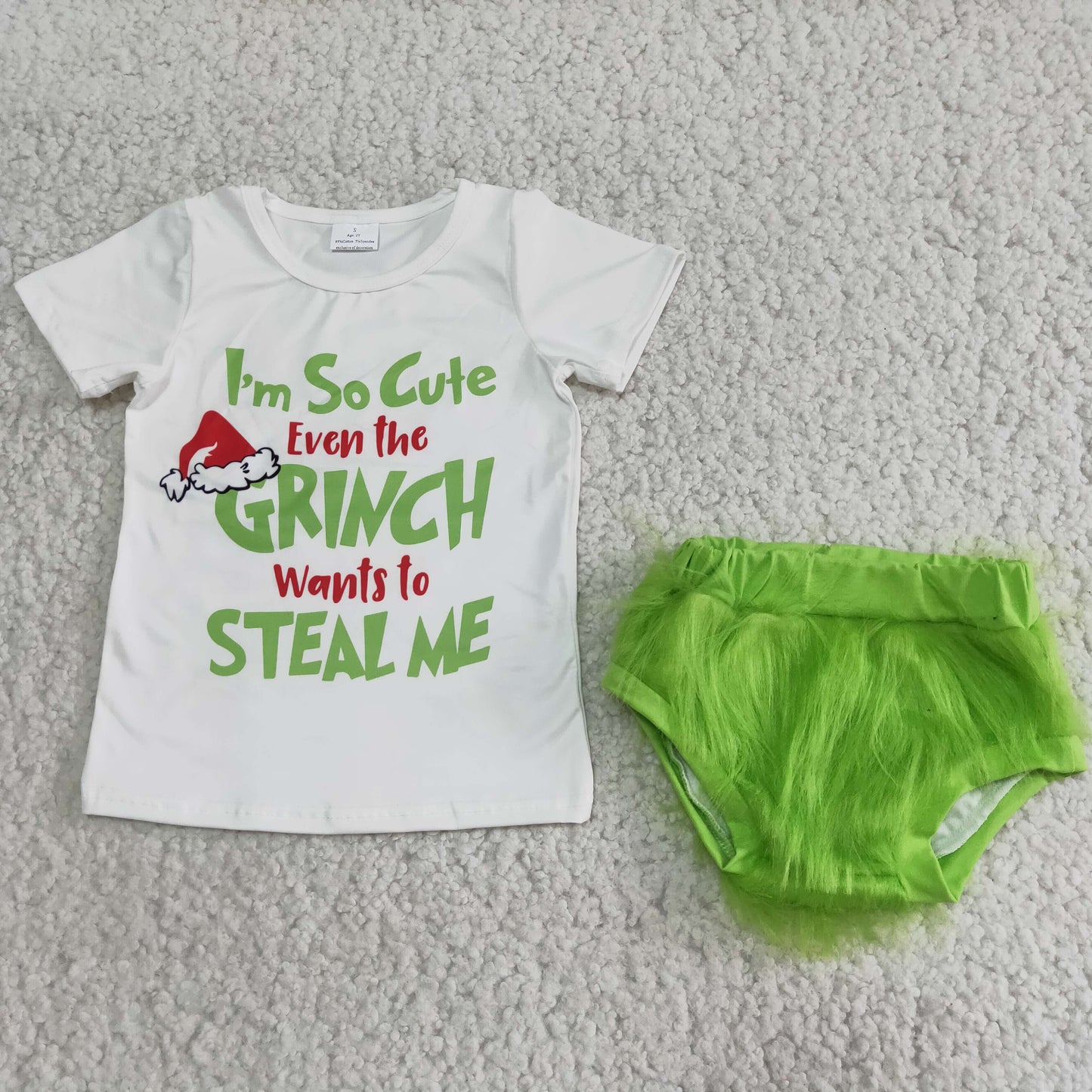 Short sleeve bummie Christmas outfits GBO0050