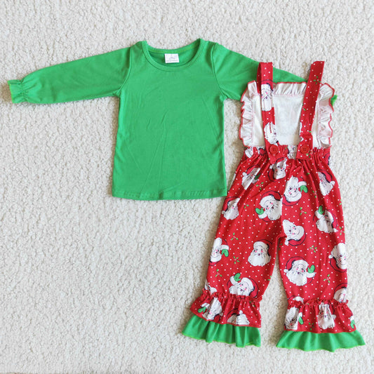 Girls overall design Christmas outfits 6 C7-4