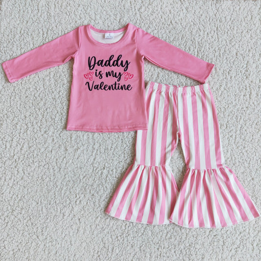 Long sleeve bell bottom pants Valentines outfits 6 B9-35