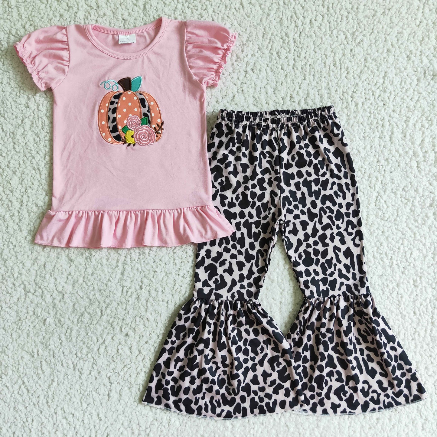 Girls fall pumpkin outfits GSPO0122