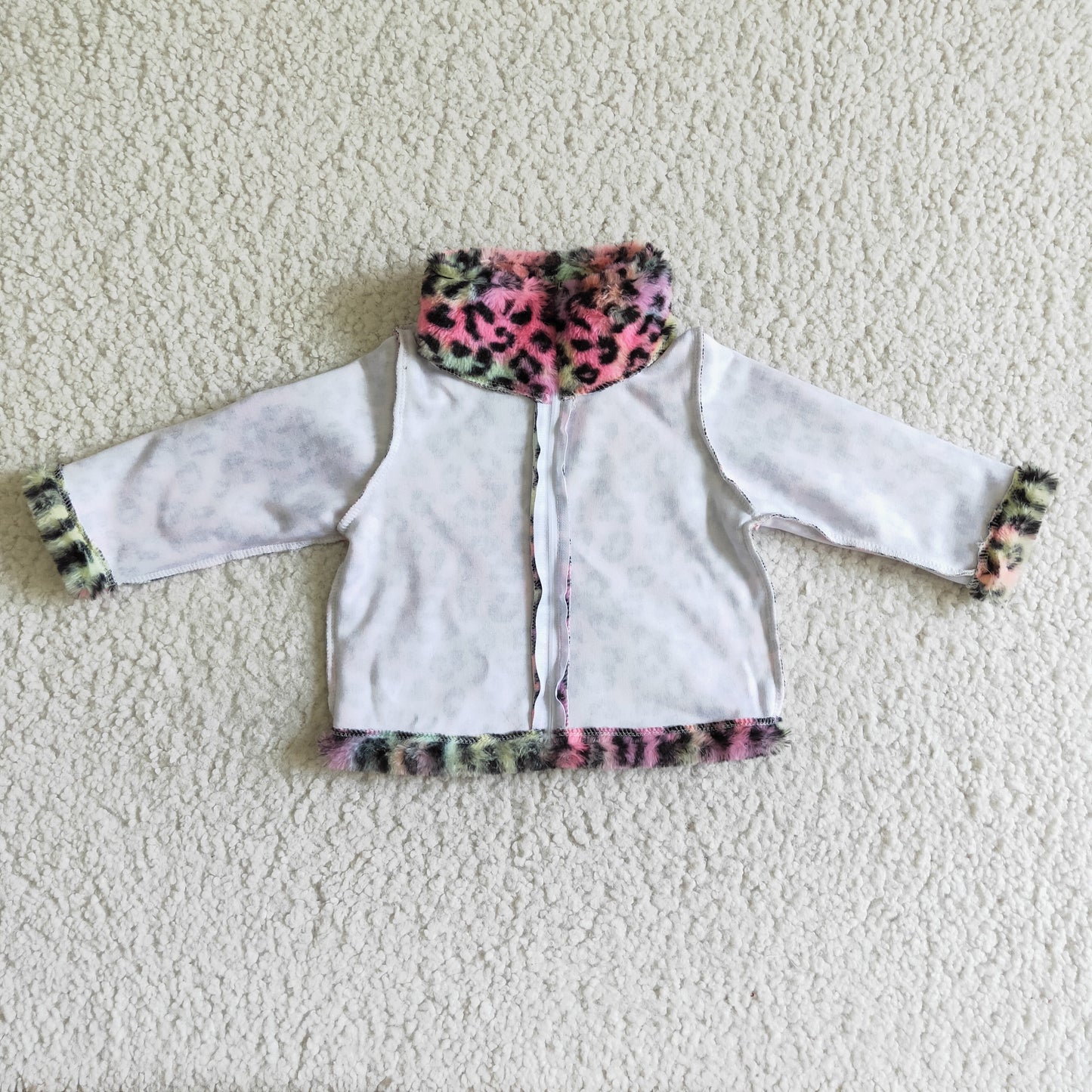 Long sleeve zipper cardigan thick fabric winter pullover top A23-26