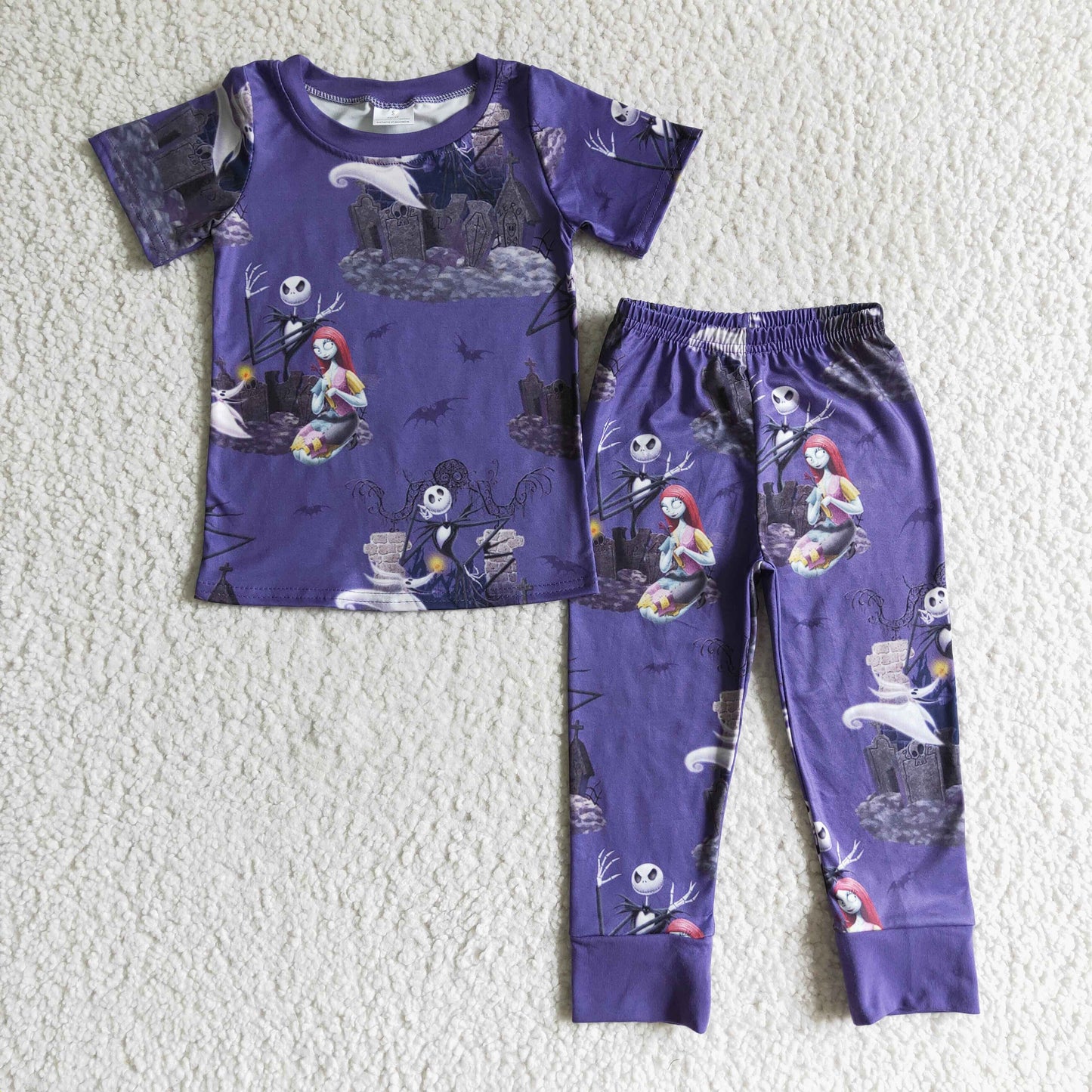 Boy's purple Halloween pajamas BSPO0026