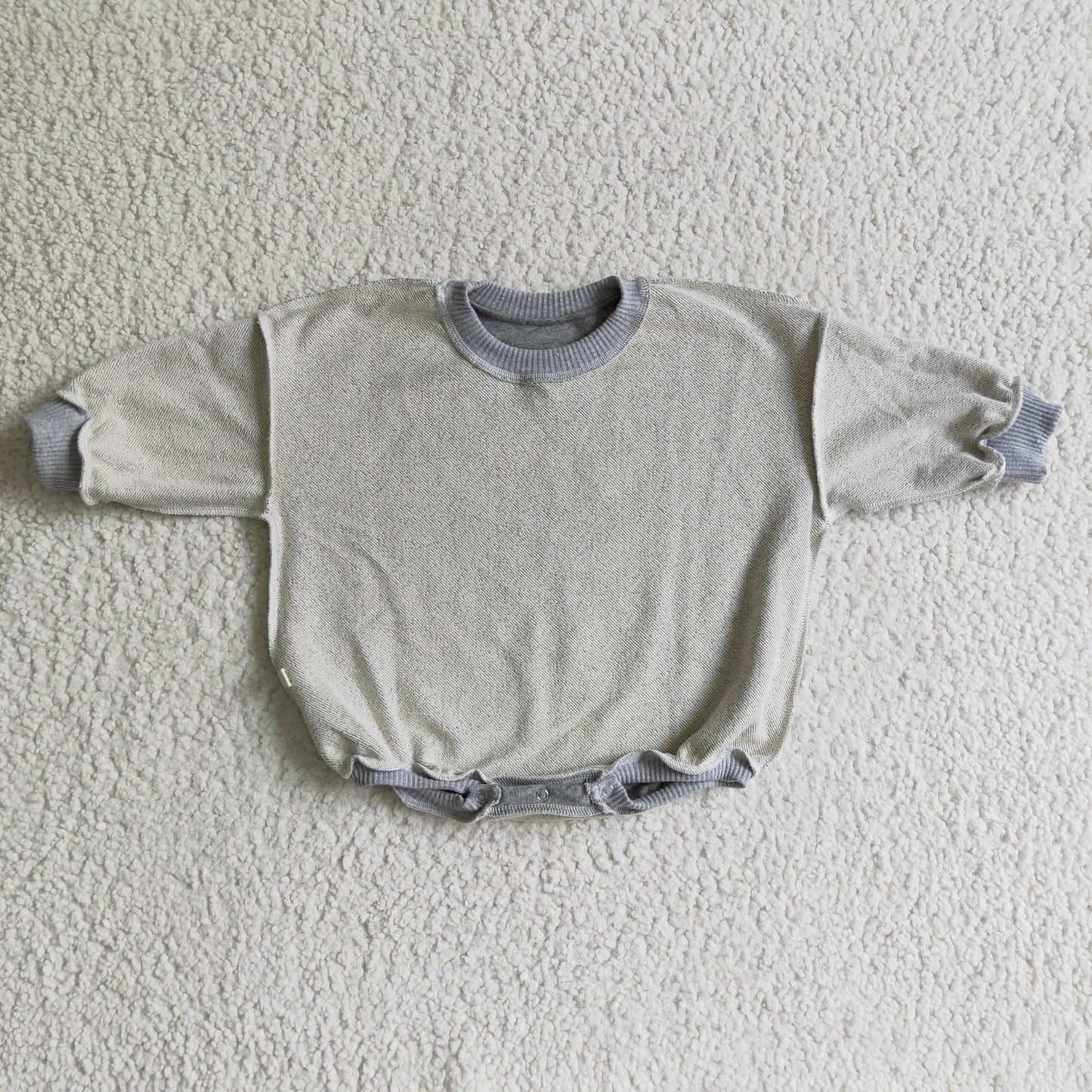 Baby cotton fall GREY romper LR0240