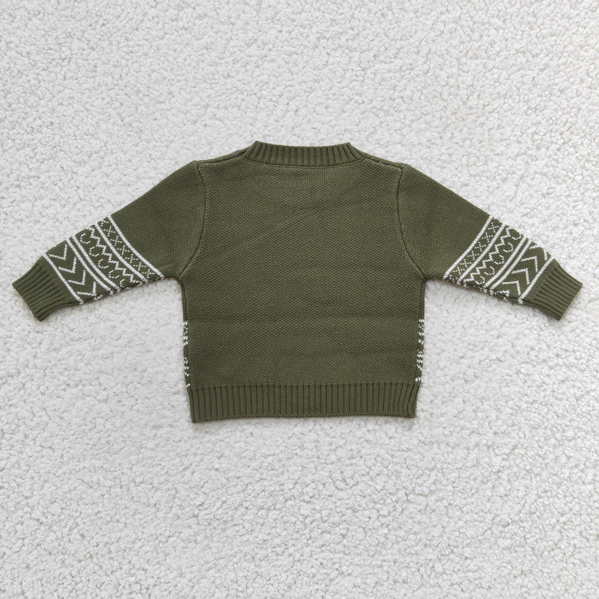 BT0178 Boys western cow skull print woolen sweater