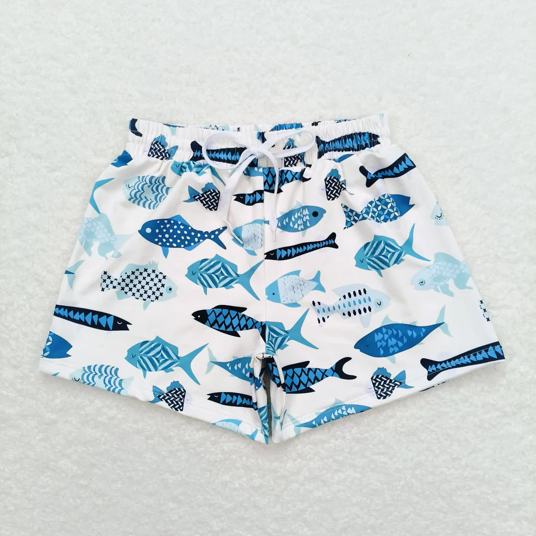 Sibling Baby Boys Summer Crab Fishes Trunks Swimsuits Swimwear