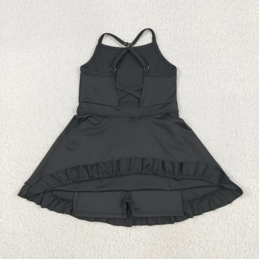 Sibling Baby Girls 6 Style Black Athletic Active Wear Work Out Dresses Set