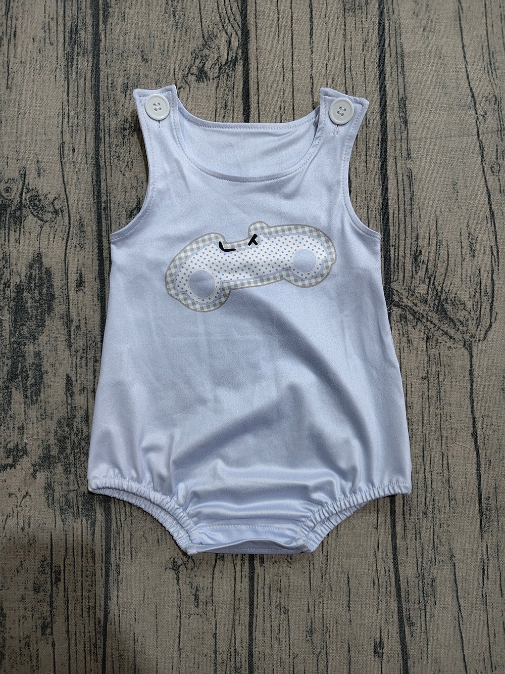SR4013 Preorder Car Dots Print Baby Boys Sleeveless Romper