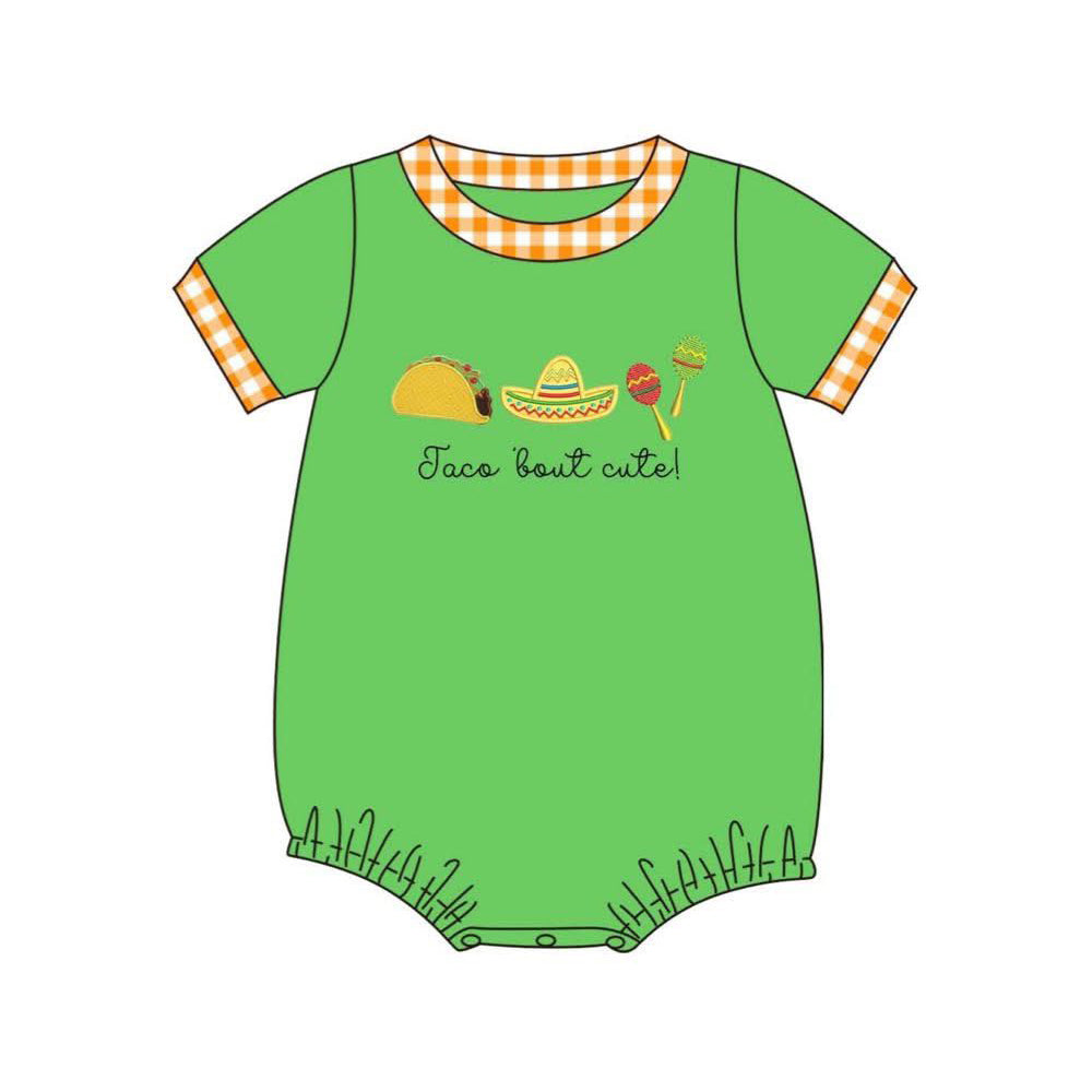 4.2 Baby Boys Taco Short Sleeve Romper Preorder