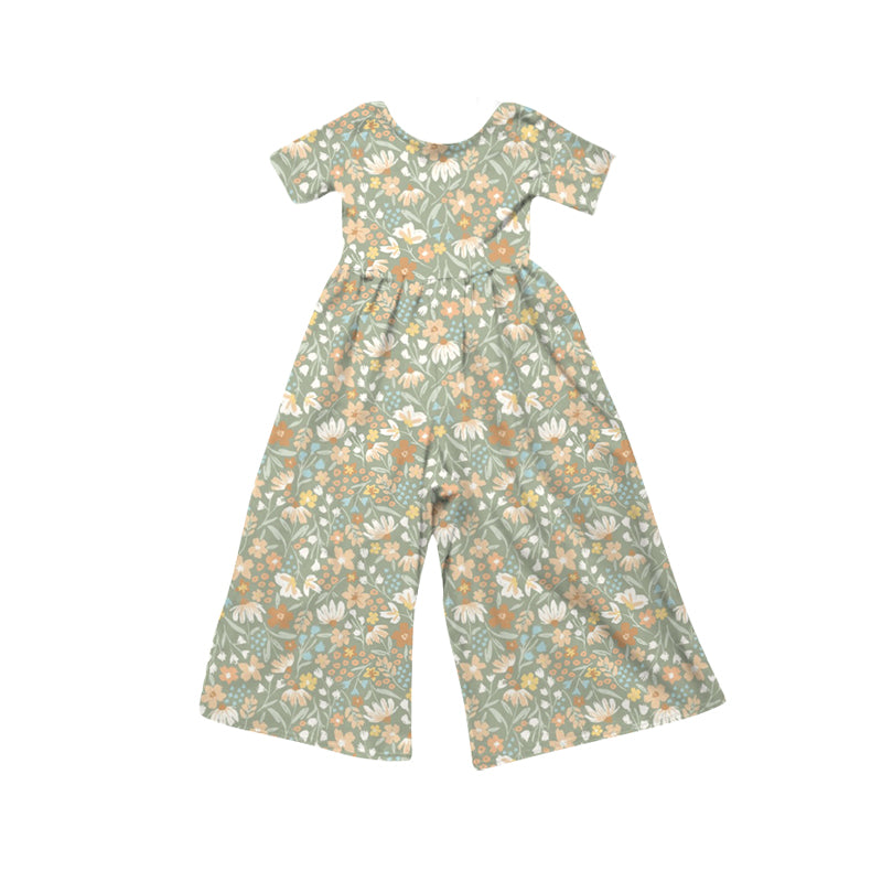 4.16 SR4197 Preorder Flowers Girls Straight Jumpsuits