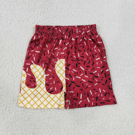 SS0638 Wine Ice Cream Drop Sprinkles Kids Boys Bottom Shorts