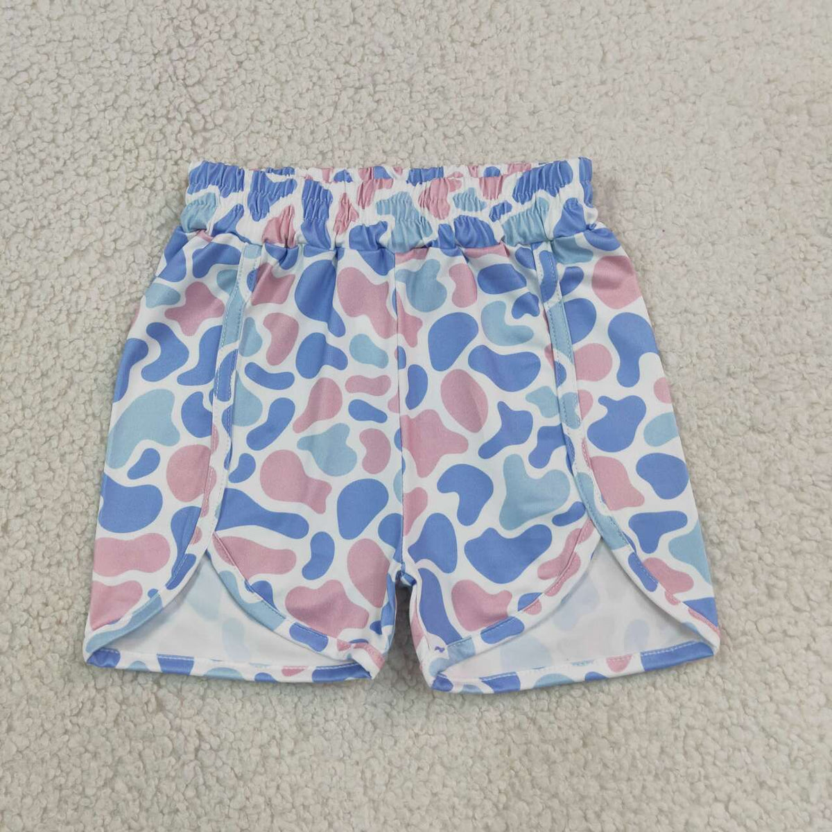 Mommy and Me Bottom Blue Pink Camo Shorts Sibling Wear