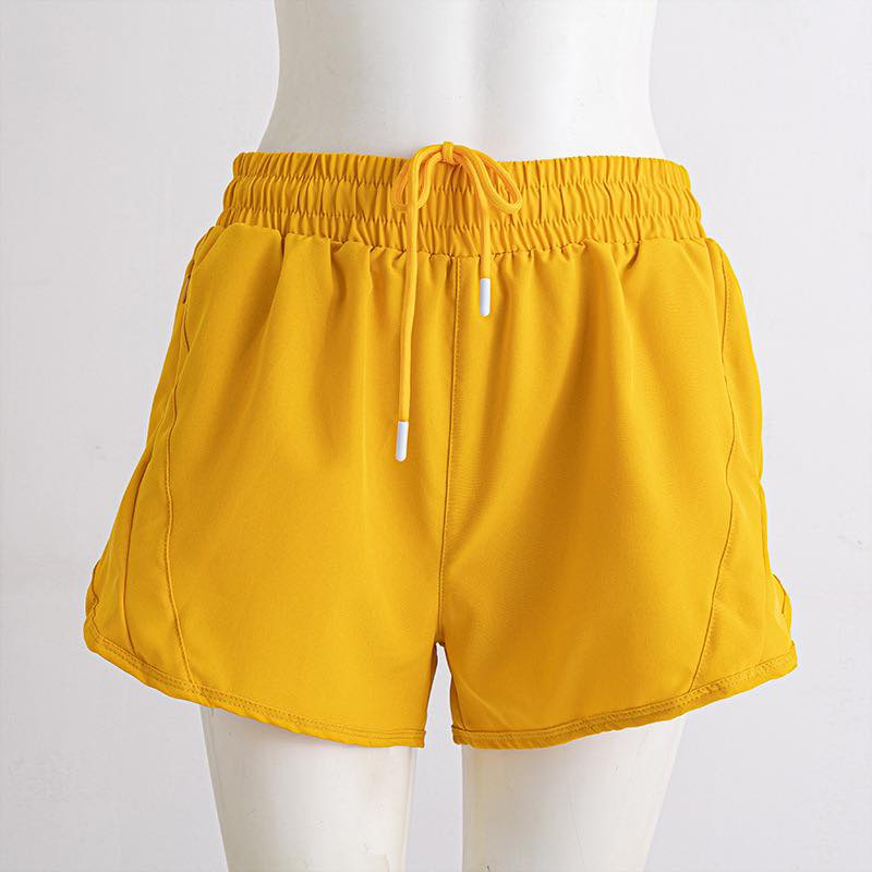 4.29 Kids Girls Yellow Elastic Waist Active Shorts Preorder