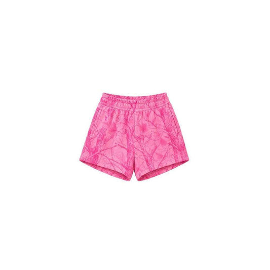 8.6 SS0993 Preorder Pink Branch Print Girls Bottom Pockets Shorts