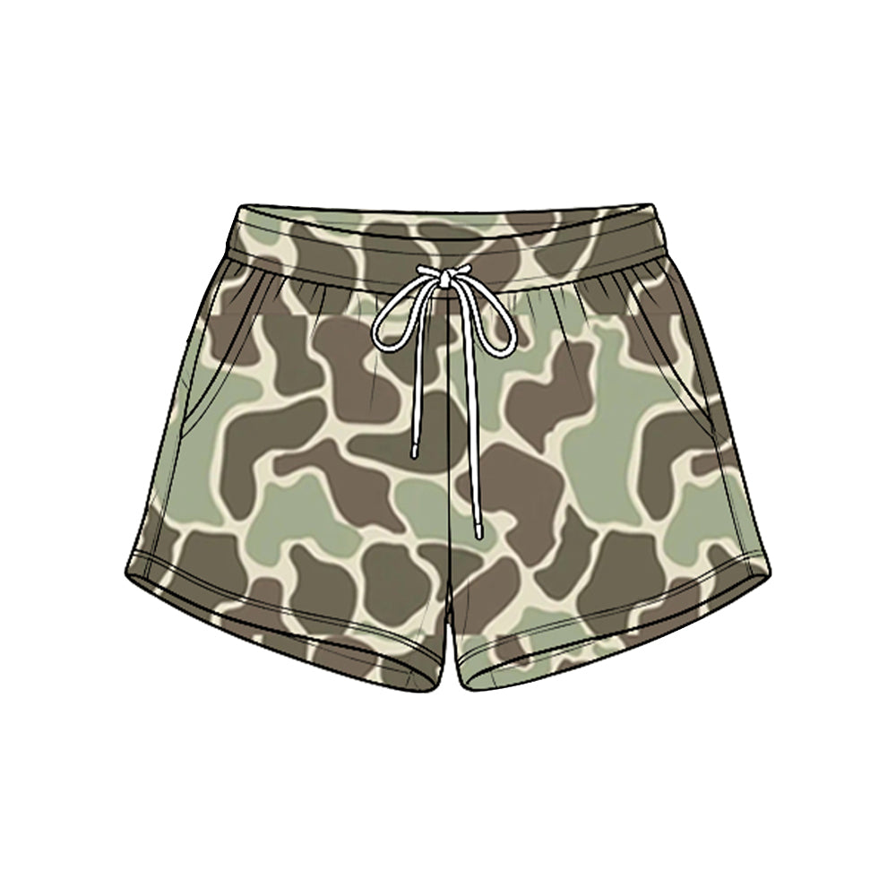 8.25 Preorder Olive Camo Pocket Shorts