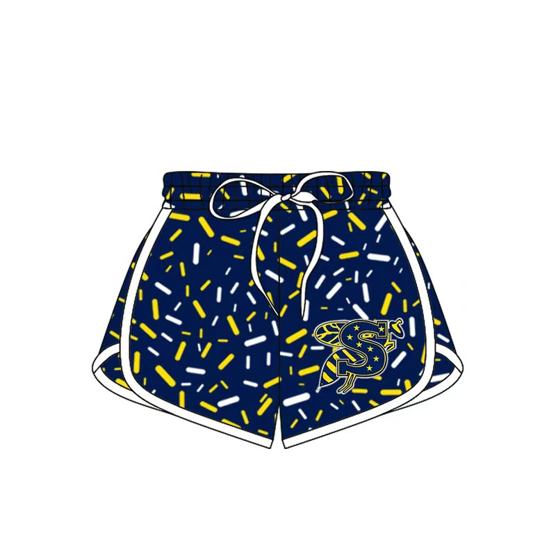 (Custom Design Preorder MOQ 5) Teams Stephenville Sprinkles Print Girls & Woman Sports Bottom Shorts