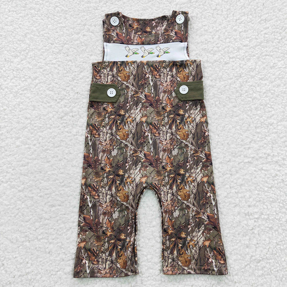 Sibling Baby Girls Boys Mallard Duck Camo Shorts Outfit /Romper