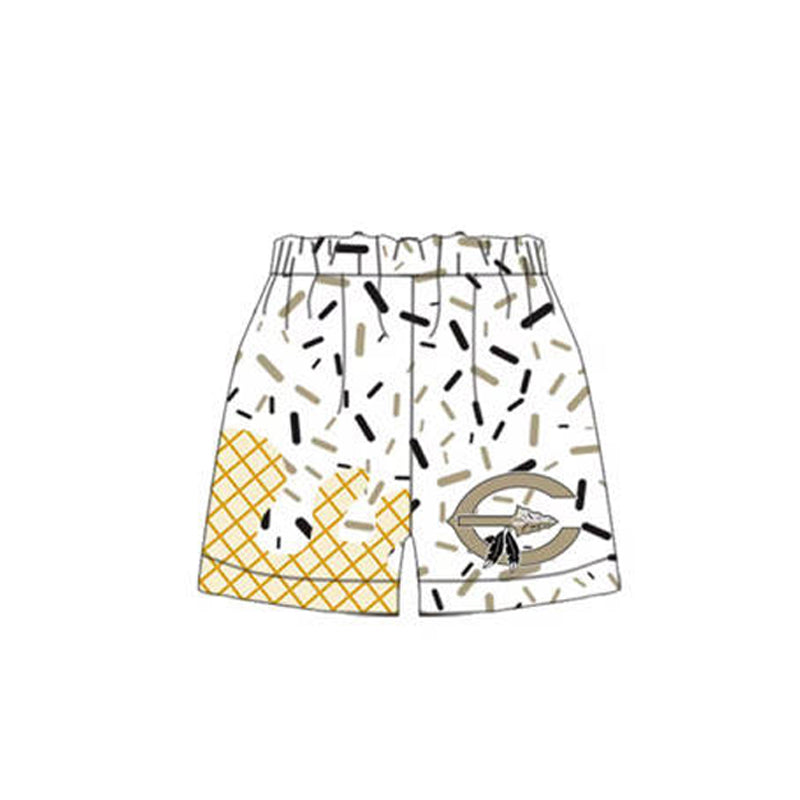 (Custom Design Preorder MOQ 5) Teams Comanche Sprinkles Print Boys & Man Bottom Shorts