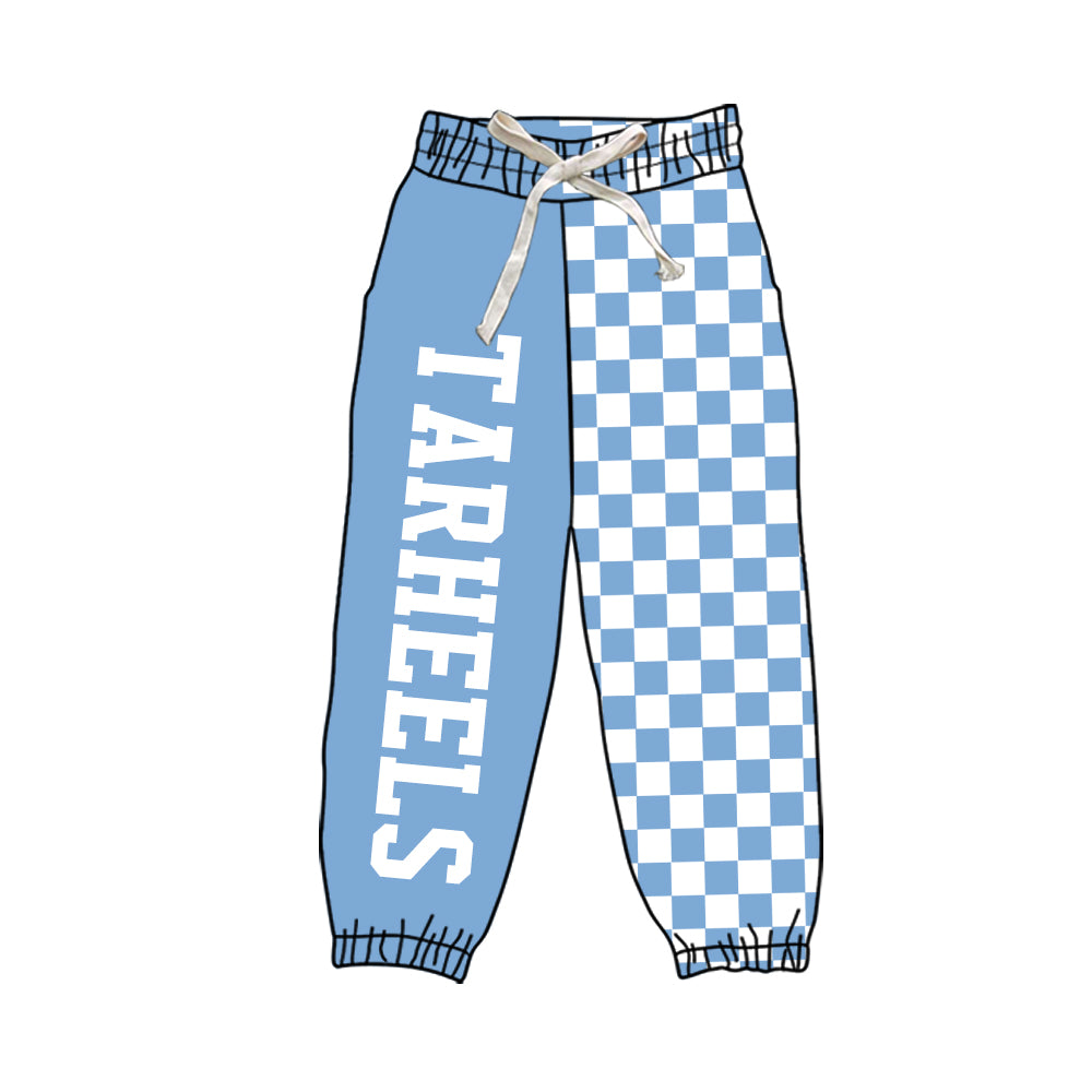 5 MOQ Mommy and Me Traheels Blue Checked Pants