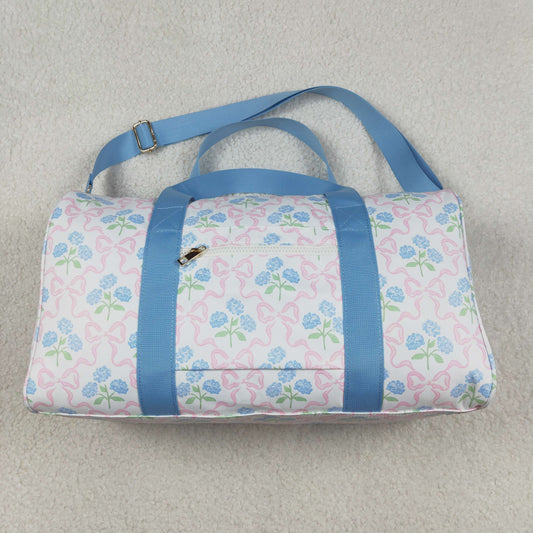Blue Ruffle Pink Bows Plaid Floral Gym Duffle Bags