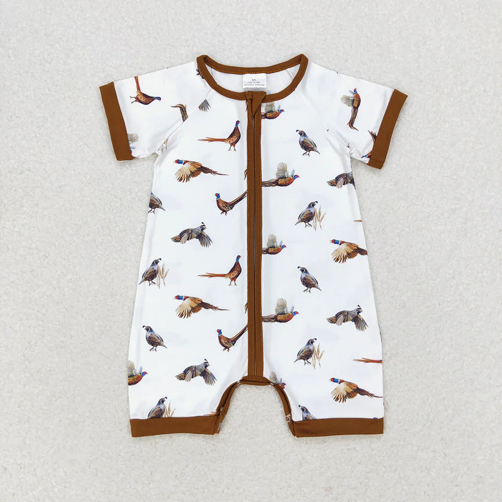 Baby Boys Sibling Wild Chicken Romper +Shorts Outfit