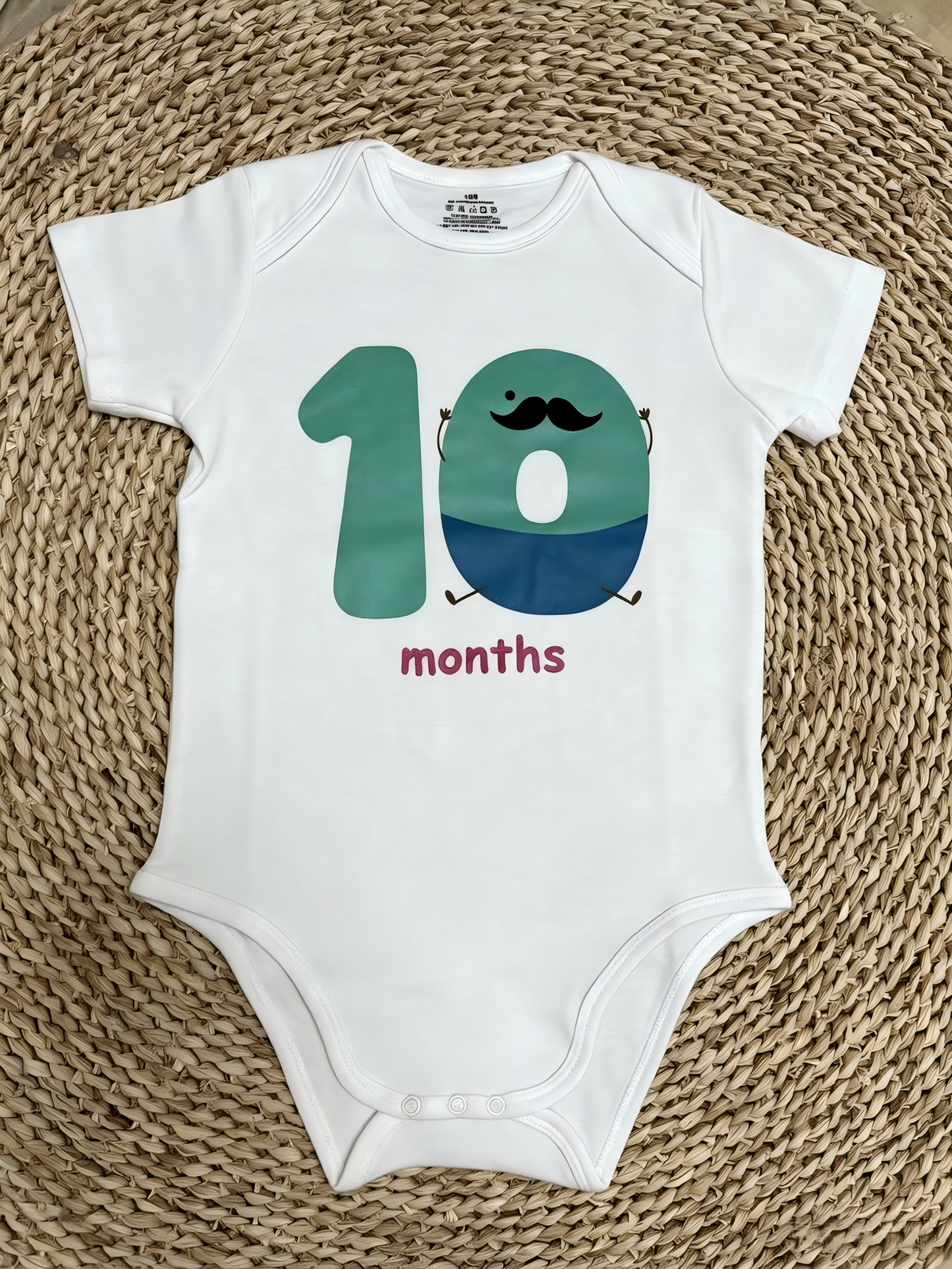 USA Shop 1-12 Month Vinyl White Cotton Baby Summer Romper