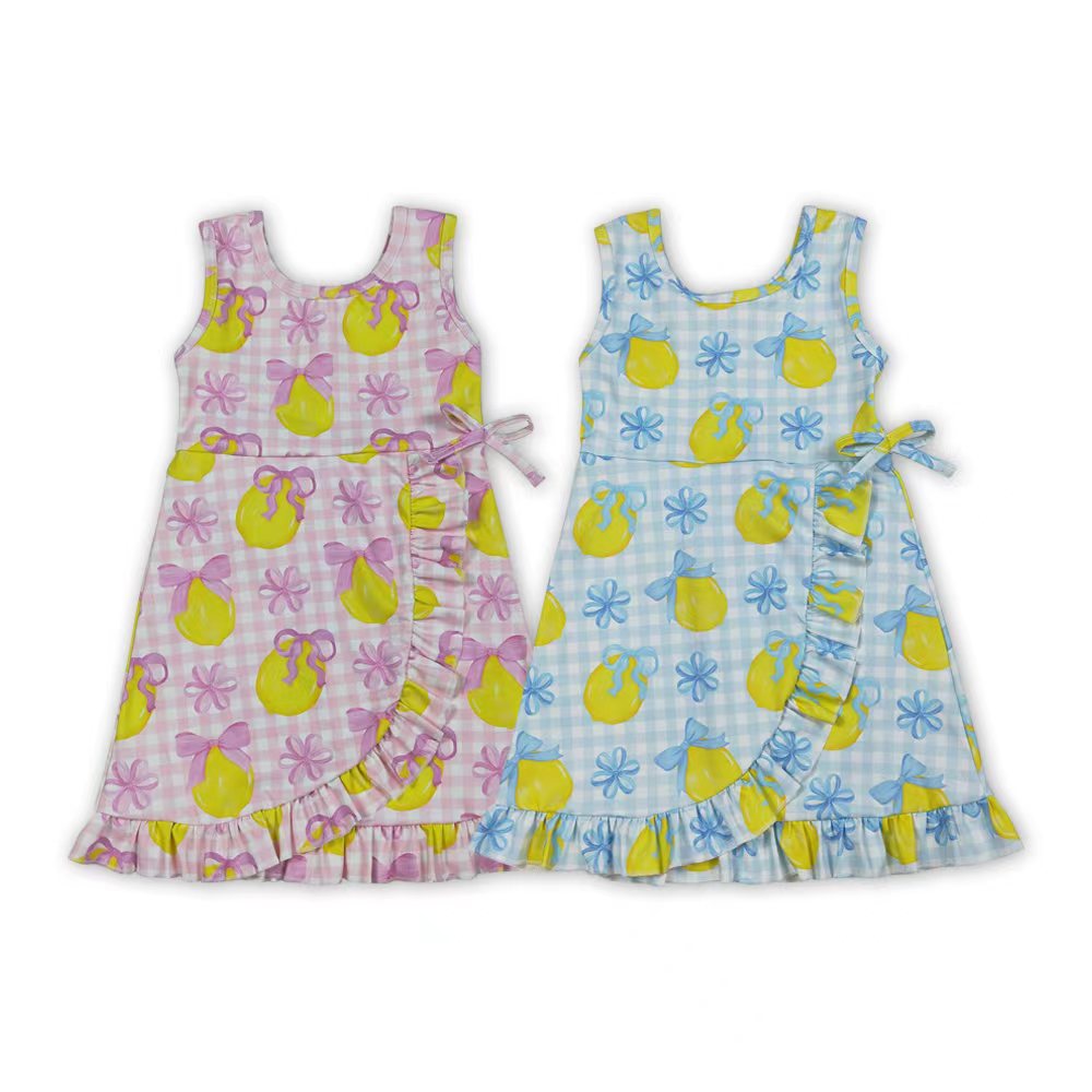 Sibling Baby Girls Lemon Sleeveless Active Dress