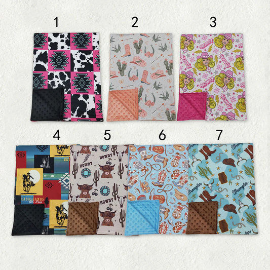 Baby Toddler Western Minky Blankets