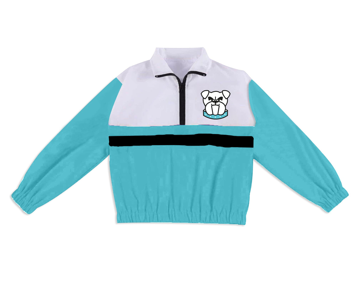 Preorder (moq 5)Baby Boys Long Sleeve Bulldogs Team Zip Pullovers Tops