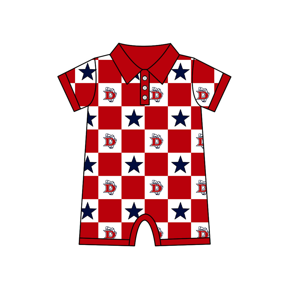 (Custom Design Preorder MOQ 5 Each Item) Teams Eagles Red Plaid Print Kids Clothes Sibling & Family Matching Styles