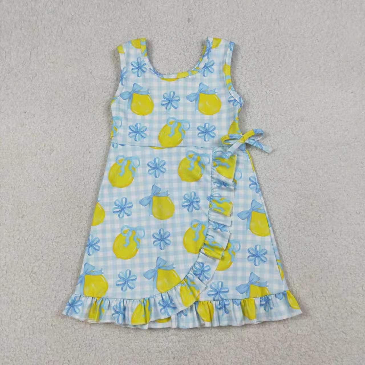 Sibling Baby Girls Lemon Sleeveless Active Dress
