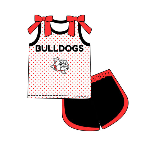 Preorder (moq 5)Baby Boys Long Sleeve Bulldogs Team Zip Pullovers Tops
