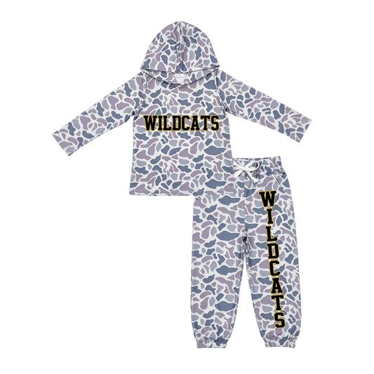 Preorder( 5  MOQ) Baby Boys Sport Team WildCats Camo Outfit