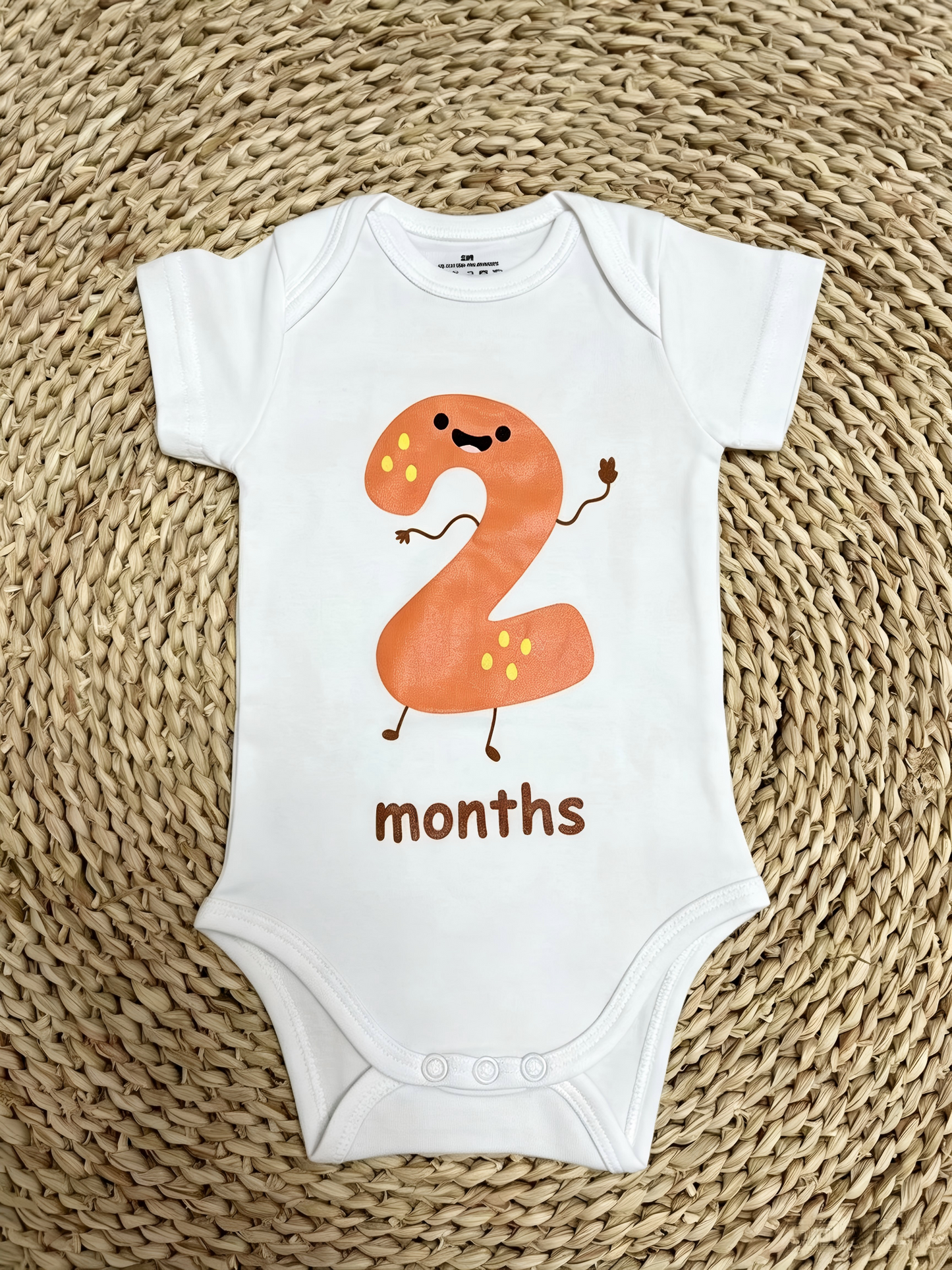 USA Shop 1-12 Month Vinyl White Cotton Baby Summer Romper