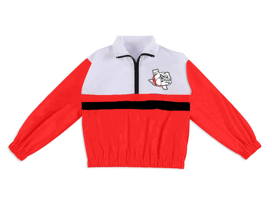 Preorder (moq 5)Baby Boys Long Sleeve Bulldogs Team Zip Pullovers Tops