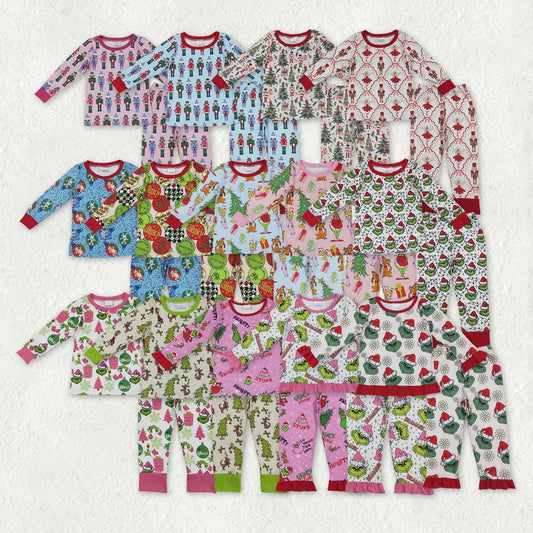 Sibling Baby  Girls Boys Long Sleeve Christmas Outfit