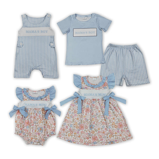 Sibling Baby Girls Boys Clothes Mama's Boy Mama's Mini